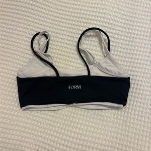FORM black layered bra top
